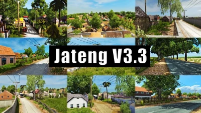 New Map Jateng V3.3 With New Roads - ETS2 1.36 to 1.54