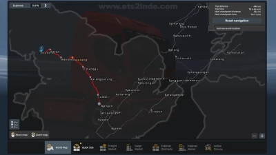 New Map Jateng V3.3 With New Roads - ETS2 1.36 to 1.54