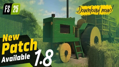 Patch 1.8 Available for FS25 - Including new machines!