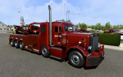 Rebuilt Blades Peterbilt 388 Wrecker + Wrecker Trailer v1.2