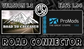 Road to Caucasus + ProMods The Great Steppe RC v1.3