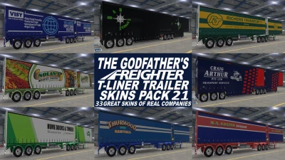 The Godfather's Freighter T-Liner Trailer Skins Pack 21 v1.0