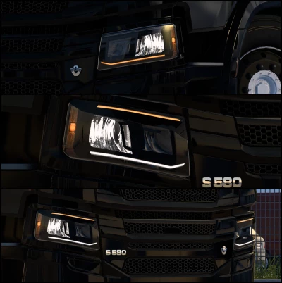 Custom Smoked Headlamps for SCS Scania NG R & S v1.0