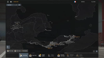 ETS2 World Map Background v1.0
