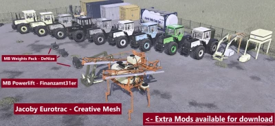 Mercedes Benz MB Trac 442/443 Pack v2.0.0.1