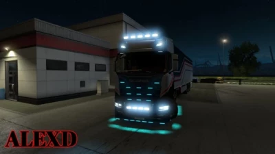 ALEXD FLARE AND 10.000 K LIGHTS FOR ALL TRUCKS 1.55.x