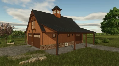 American-style Wooden Garage