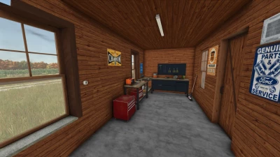 American-style Wooden Garage