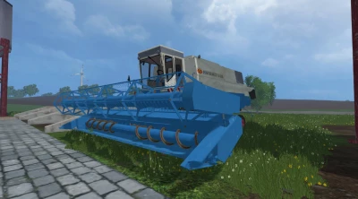 FORTSCHRITT E516 NEW BLUE GERMAN DDR FARMING COMBAJN V1.0