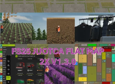 FS25 JUOTCA FLAT MAP 2X V1.3.0