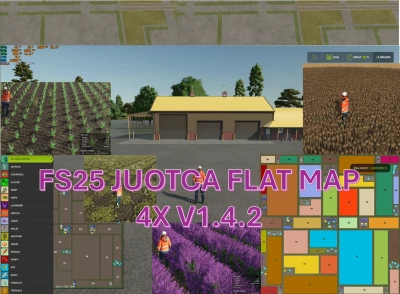 FS25 JUOTCA FLAT MAP X4 v1.4.2.0