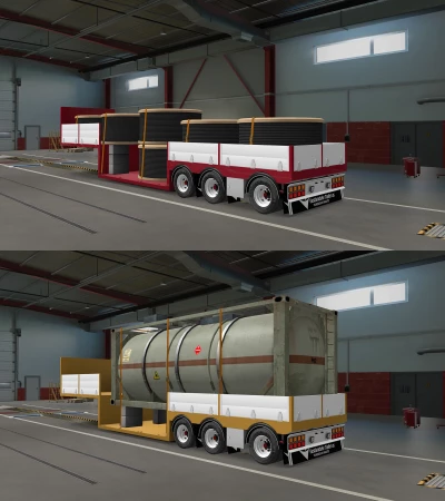 JS WELL FLATBED TRAILER 1.55