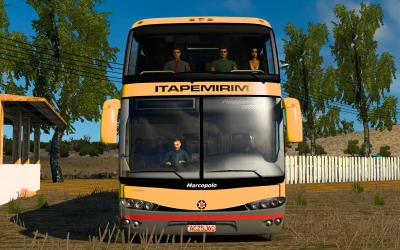 MARCOPOLO G6 1800 DD 8X2 BUS MOD FOR ETS2 1.54 and 1.55