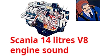 Scania 14 litres engine sound v1.0