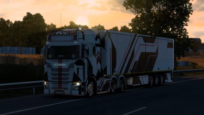 Scania Black hard line X Skin v1.0