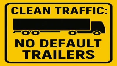 ATS Clean Traffic No Default SCS Trailers V1.4 1.55