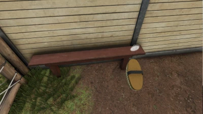 Bench With Horse Brush Holder v1.0.0.0