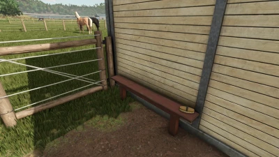 Bench With Horse Brush Holder v1.0.0.0