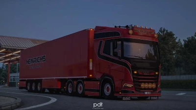 DAF XG Heinrichs Thermoliner + Trailer v4.0 1.55