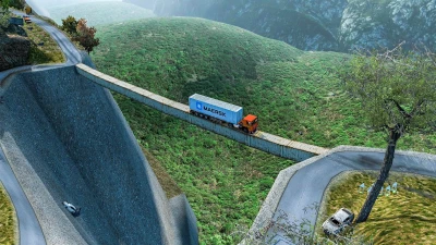 Dangerous Roads Map mod ETS2 1.55