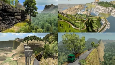 Dangerous Roads Map mod ETS2 1.55