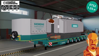 DOLL-SIEMENS SPECIAL TRANSPORT TRAILER v2.0 ETS2 1.54-1.55.x