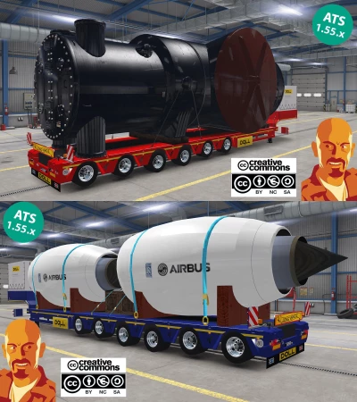DOLL-SIEMENS SSPECIAL TRANSPORT TRAILER v2.0 ATS 1.54-1.55.x