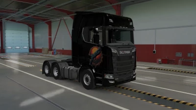 Gun sticker skin for Scania 2016 v1.0