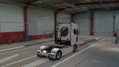 Gun sticker skin for Scania 2016 v1.0