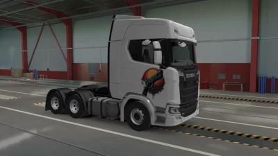 Gun sticker skin for Scania 2016 v1.0