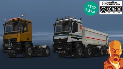 MERCEDES BENZ AROCS AGRAR v4.0 ETS2 1.54-1.55.x