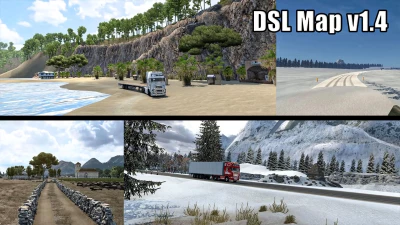 New DSL Map v1.4 For ETS2 1.55