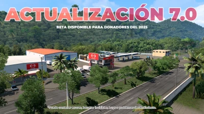 New Map of Honduras 7.0 - American Truck Simulator 1.55 and 1.56