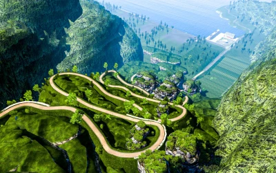 Rota Factor Map v.1.20 With New Dangerous Roads ETS2 1.55