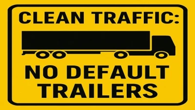 ATS – Clean Traffic No Default SCS Trailers V1.5 1.56