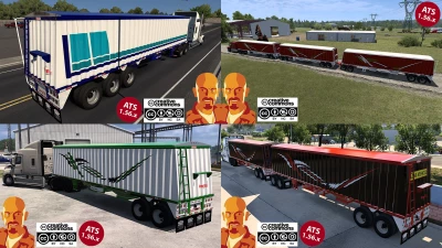 BANENS GRAIN HOPPER TRAILER v1.0 ATS 1.56.x