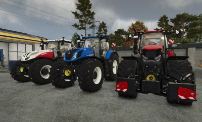 Case IH Optum AFS + Steyr Terrus CVT + New Holland T7 HD v1.4.7.0