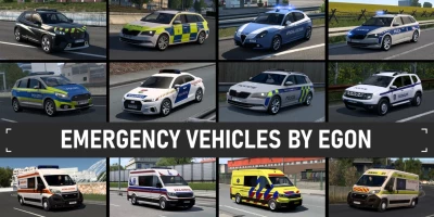 Emergency vehicles by Egon v1.2
