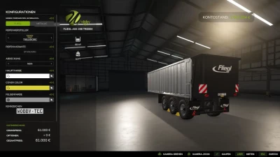 FLIEGL ASS298 3-axle push-off shield trailer WobbyTec v1.0.0.1