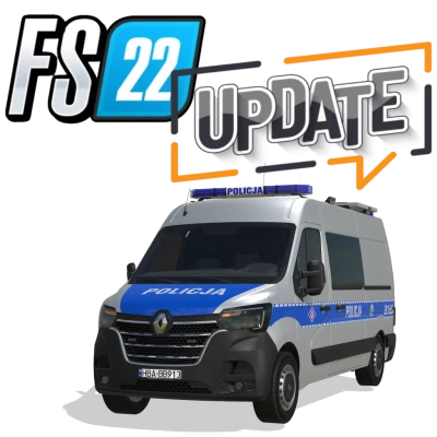 FS22 Renault Master 2019 Policja v1.0.0.0