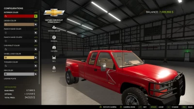 FS25 Chevrolet GMT400 K3500 Extended Cab v1.0.0.0