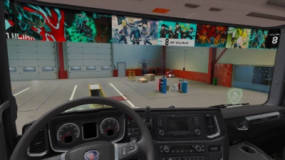 kaiju no 8 Scania Window Sticker Pack v1.0