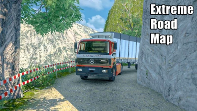 New Extreme And Dangerous Roads Map Mod For ETS2 1.55 and 1.56