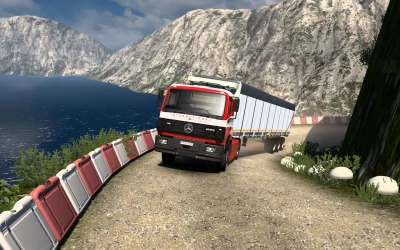 New Extreme And Dangerous Roads Map Mod For ETS2 1.55 and 1.56