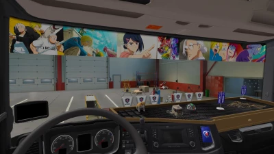 Sakamoto Days Scania Window Sticker Pack v1.0