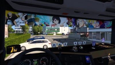 Sakamoto Days Scania Window Sticker Pack v1.0