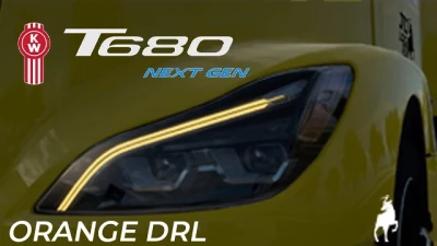 SCS’s Kenworth T680 NG Orange DRL v1.0
