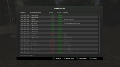 Transaction Log v1.1.0.0