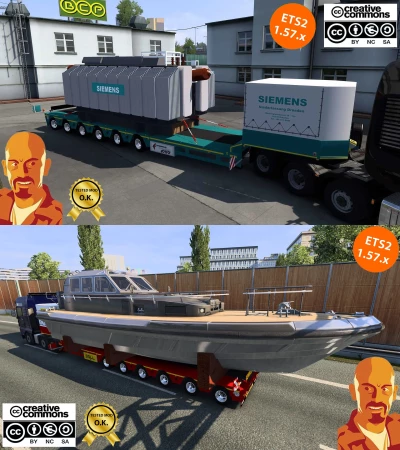 DOLL-SIEMENS SPECIAL TANSPORT TRAILER v3.0 ETS2 1.57.x