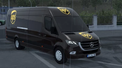 UPS MERCEDES-BENZ SPRINTER TRZPRO ETS2 03 01 2025 v1.0 1.50 1.57